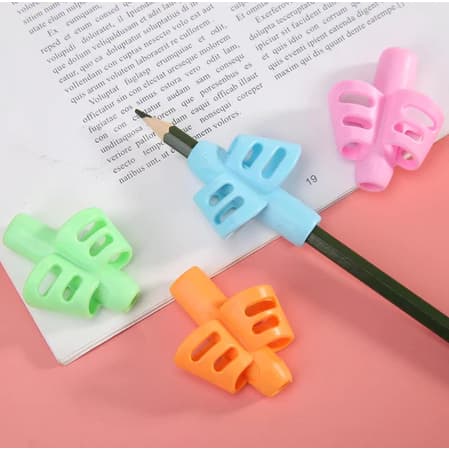 Kit Conjunto De Adaptador De Escrita De 3 Peças-Suporte Ergonômico Para Dedo , Treinador De Lápis Crianças Com Autismo