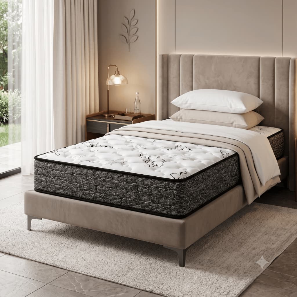 PROMOÇÃO Colchão Solteiro 88x188 D28 Real Espuma Pura Inbox Vácuo Pillow Top Conforto Premium