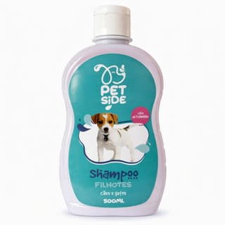 Shampoo para Cães e Gatos Filhotes PetSide 500ml Limpeza Suave
