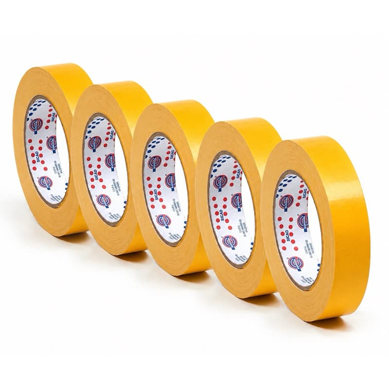 Kit 5 Fitas Dupla Face De Papel Carpete Eurocel 24mm X 30m