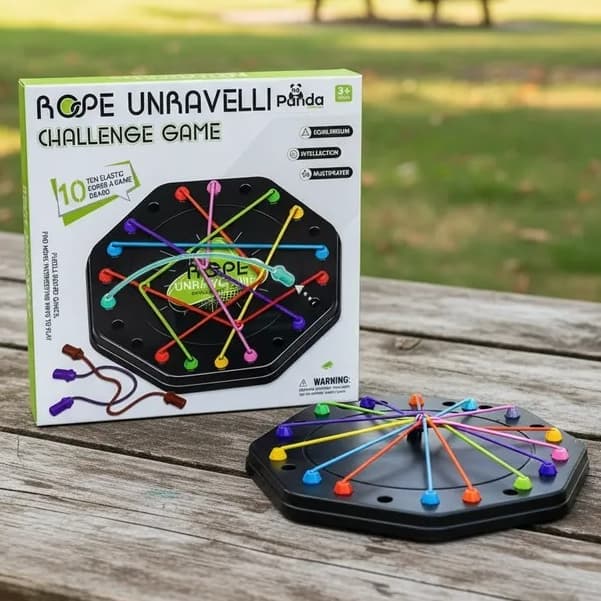 Jogo Desafio De Cordas Coloridas Raciocínio Lógico Brinquedo Educativo Anti Estresse