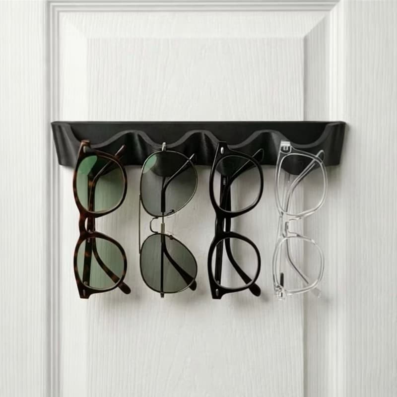 Suporte Porta Oculos Parede com Fita Dupla Face Organizador de Óculos Moderno Sem Furos Onda