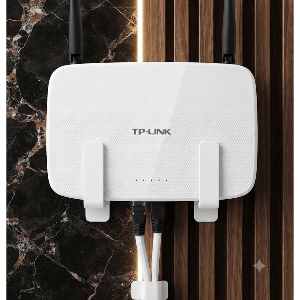 Suporte Roteador Parede Sem Furo Fita 3M Organizador WiFi Universal