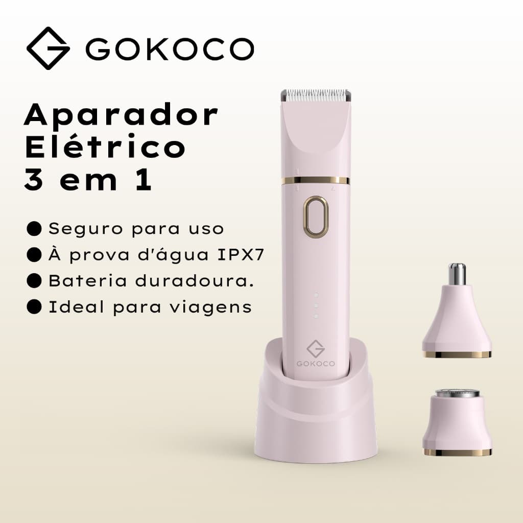 GOKOCO Aparador portátil 3 em 1 Uso seco e molhado e fácil de limpar deal para viagens, cuidados pessoais e uso diário