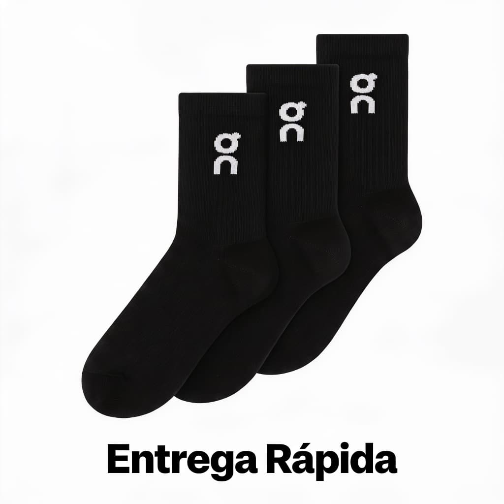Kit 8 Pares Meias Treino Academia Esportiva Cano Alto