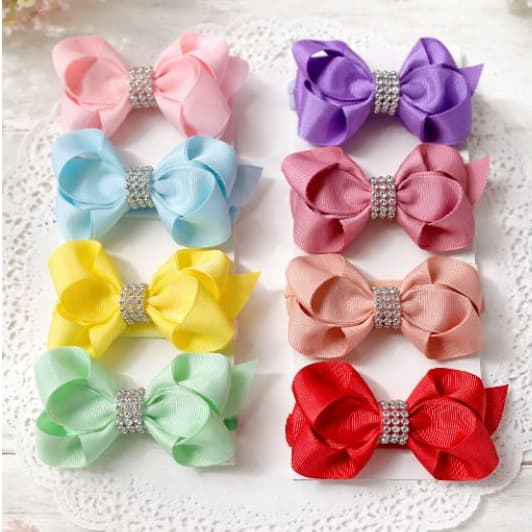 Laços de cabelo infantil Faixa de Cabelo para Bebê Tiara infantil Meninas meia de seda