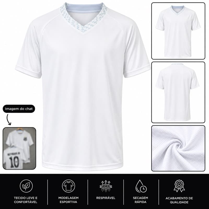 Camisa de time esportivo menino da vila