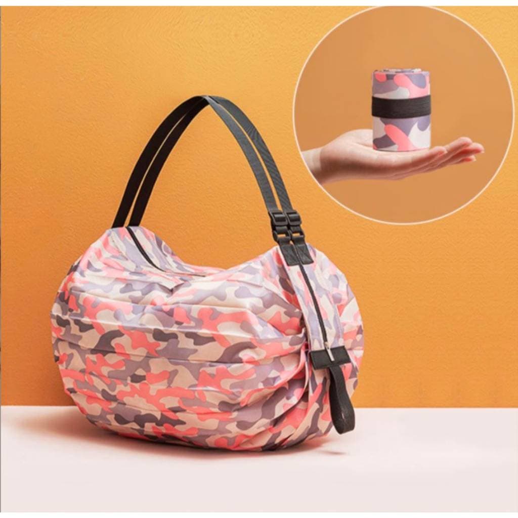 Bolsa Dobrável Grande Capacidade Reutilizável para Compras e Viagem