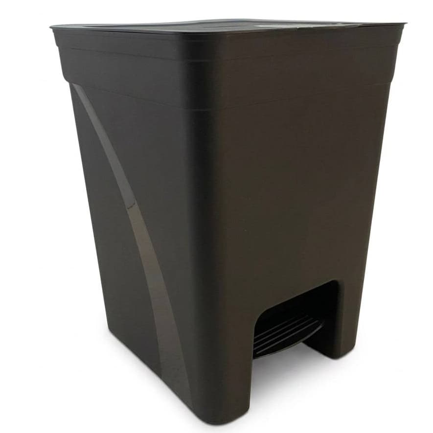 Lixeira Quadrada 7,5 Litros Resistente com Pedal Tampa Cozinha Banheiro Escritório
