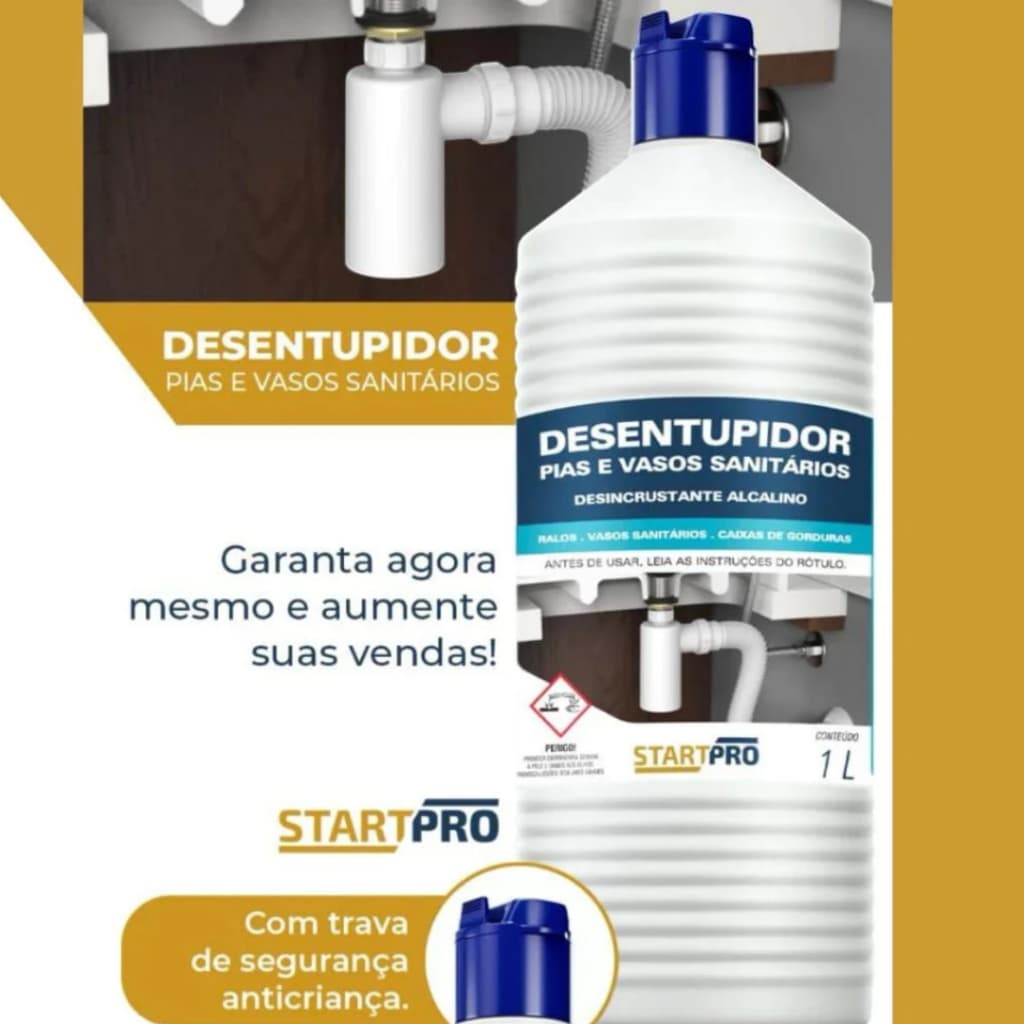 DESENTUPIDOR PIAS VASOS SANITARIOS STARTPRO 1L START