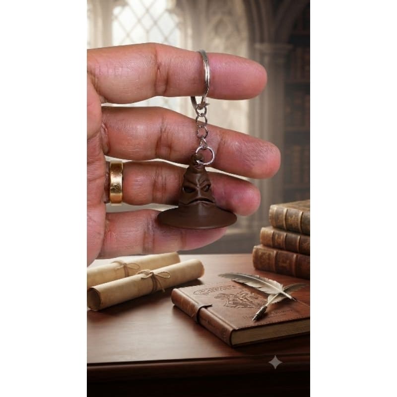 Chaveiro Chapéu Seletor Harry Potter – Estilo Mágico para Fãs! ✨