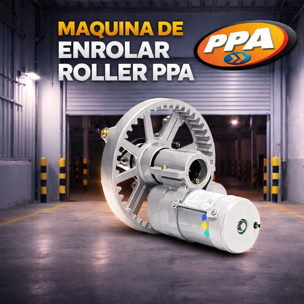 Motor Porta Enrolar Ppa Roller 16m2 Crem Aluminio Com Freio 220V