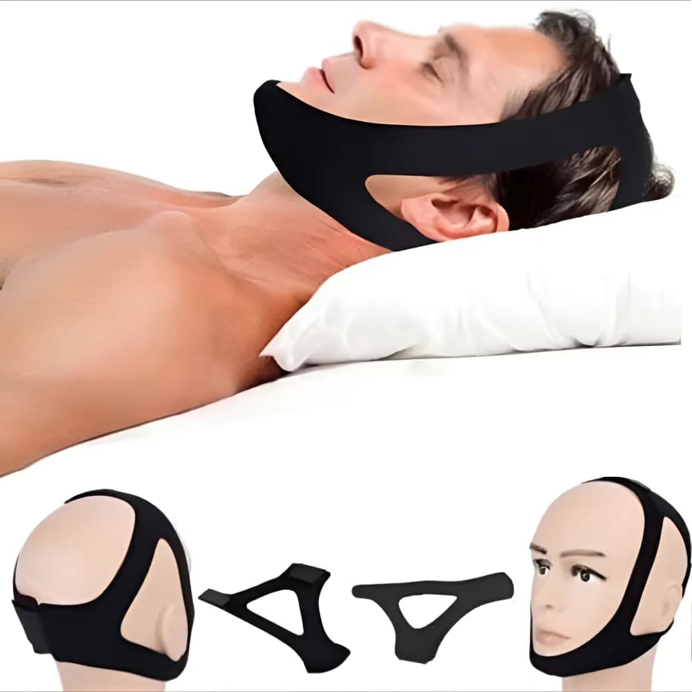 Queixeira Anti Ronco Neoprene 3 Pontas Ajustável Promoção Dorme Melhor Pronta Entrega