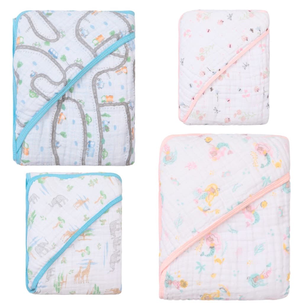 Toalha de Banho Fralda Soft com Capuz para Bebê  OU  Kit com 2 Toalhas Papi