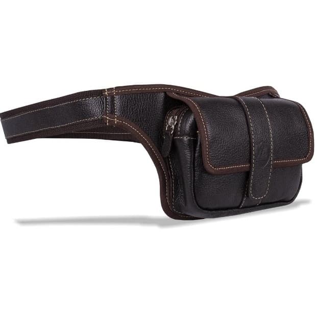 Pochete Masculina Couro Legítimo Artlux 1312 | Transversal, Viagem, Múltiplos Compartimentos - Segurança e Estilo