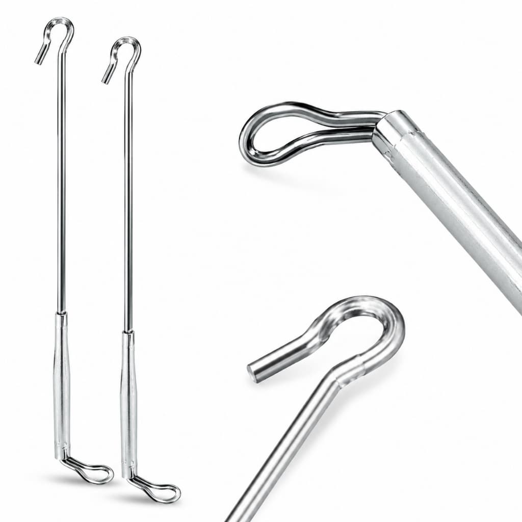 KIT PAR ANTENA FIXA CORTA LINHA PIPA FIXAÇÃO RETROVISOR MOTO FIXA INOX