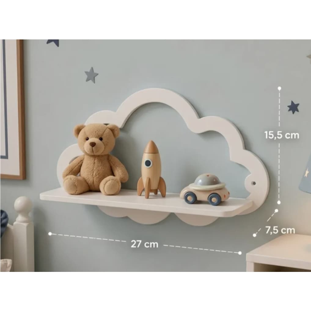 Prateleira Nuvem - Decoração Infantil