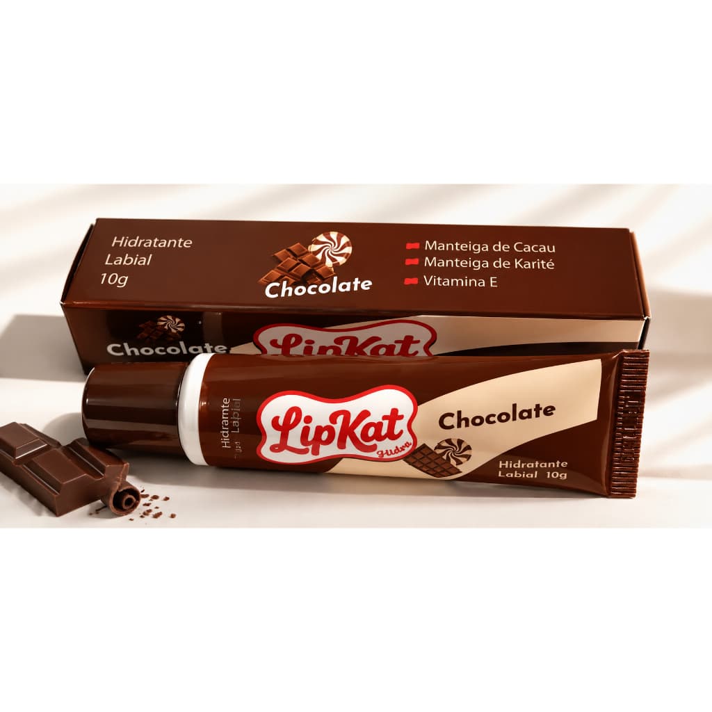Febella Makeup novo Hidratante labial Lip Kat Hidra Chocolate