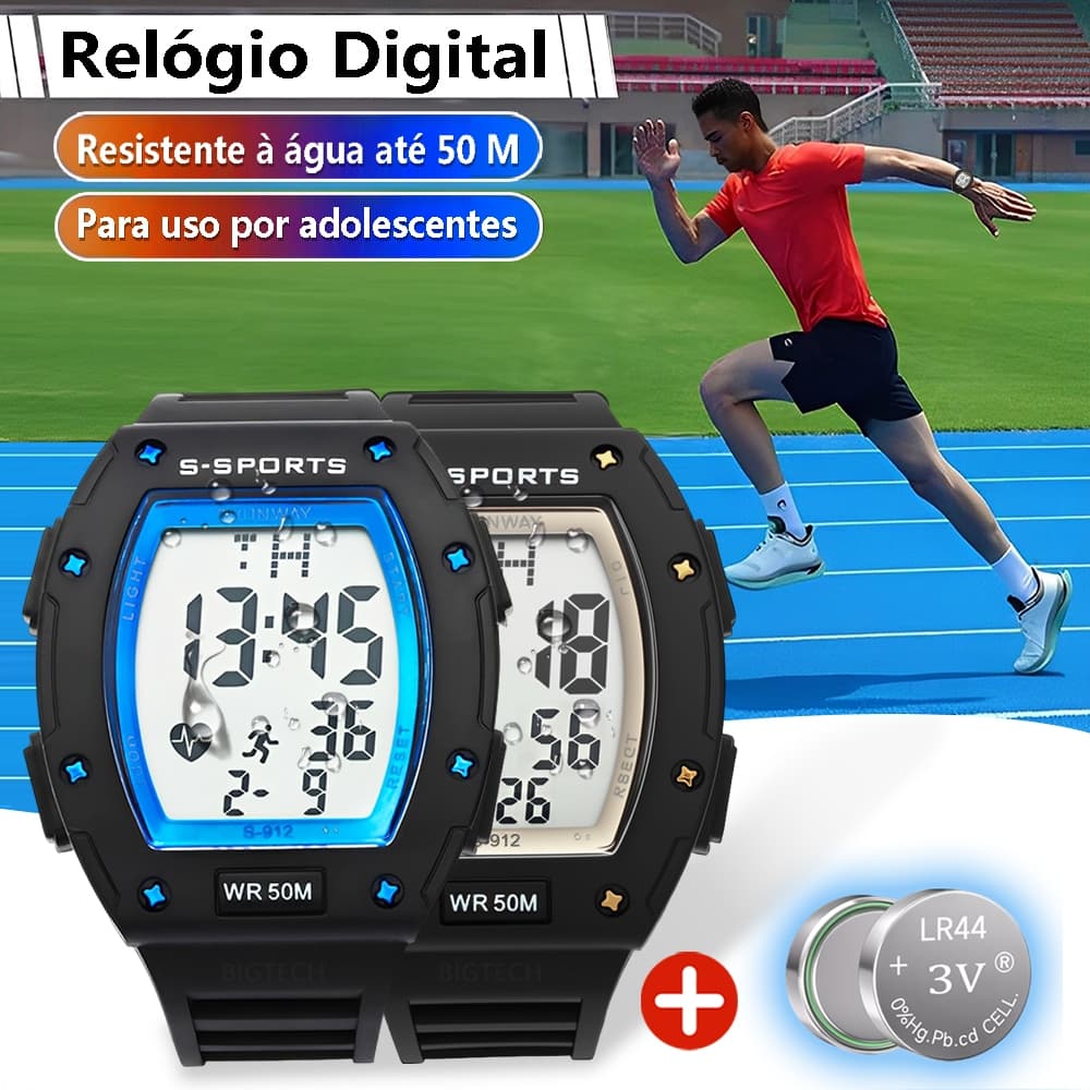 Relógio  À Prova D'Água Masculino Original  Esportivo Resistente Arranhões E Ao Desgaste