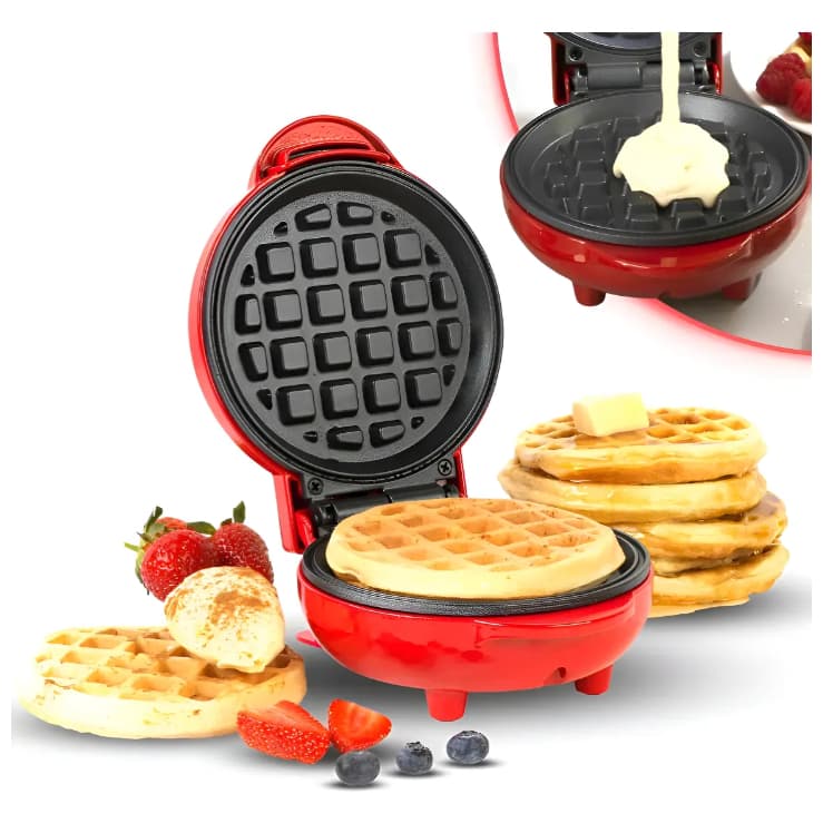 Mini Máquina De Fazer Waffle Panqueca Elétrica 110v ou 220v