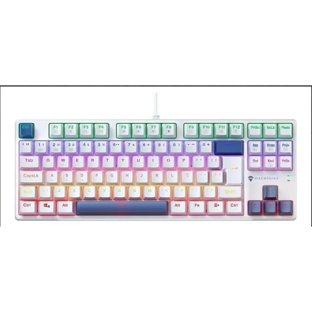 Teclado Mecânico Gamer Machenike K500-b87 Rgb Sw Red Pt-br
