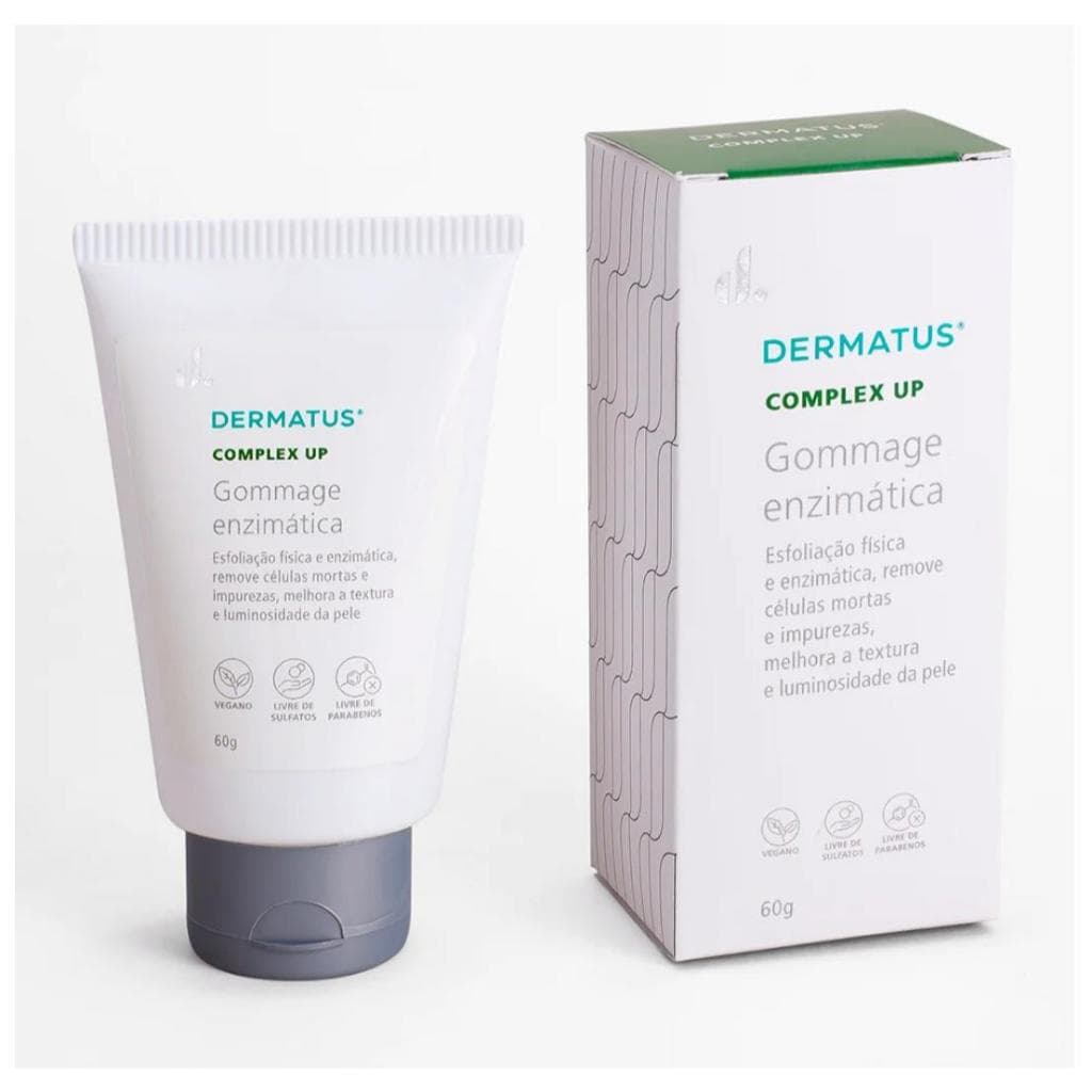 Complex Up Gommage Enzimática Limpeza de todos os tipos de pele esfoliação rosto tratamento Dermatus Cuidados com pele