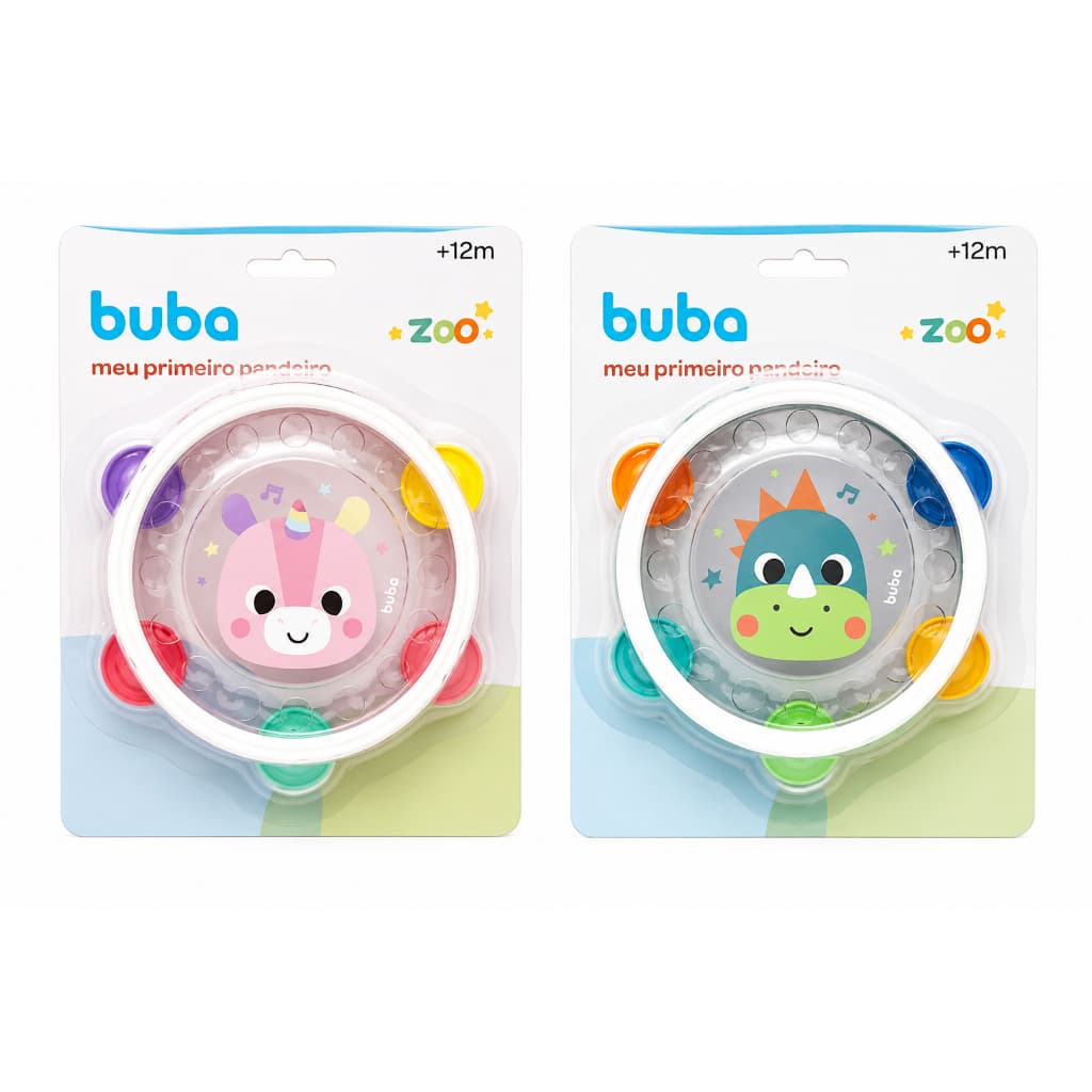 Meu Primeiro Pandeiro Buba Brinquedo Musical Bebe Infantil Brinquedo Com Som Coordenação Motora