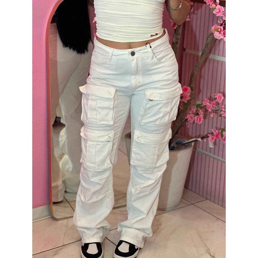 Calça cargo pop cargo, calça cargo com bolso