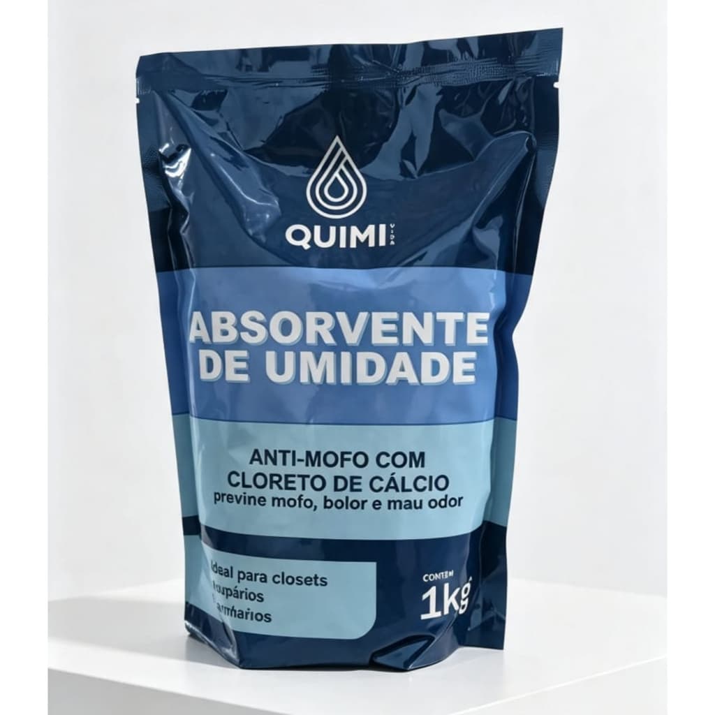 Anti Mofo Quimi Vida 1KG  Absorvedor de Umidade Premium cloreto de calcio