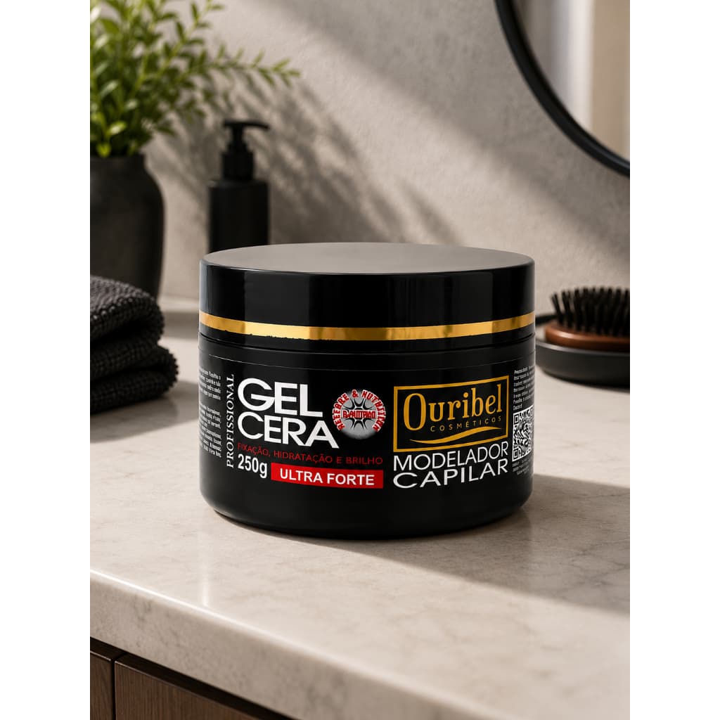 Gel Cera Capilar Ouribel Ultra Forte 250g - Modeladora Fixação