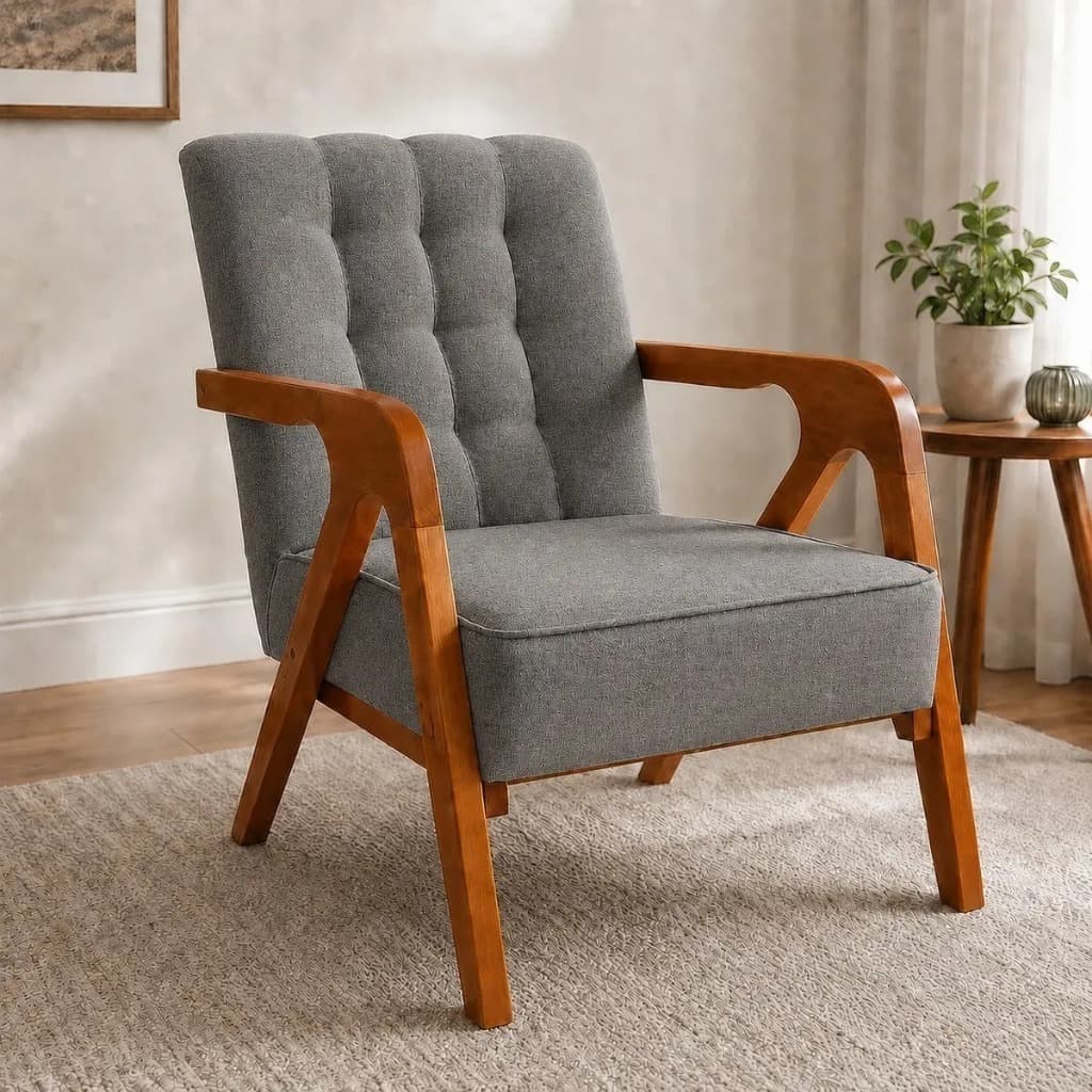 Poltrona Lívia Poltrona Decorativa Sala Estar Conforto Luxo