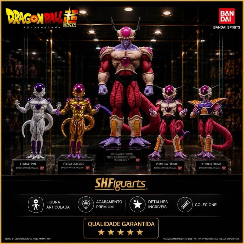 Action Figure Freeza Diversas Transformações Dragon Ball Z Banpresto Original