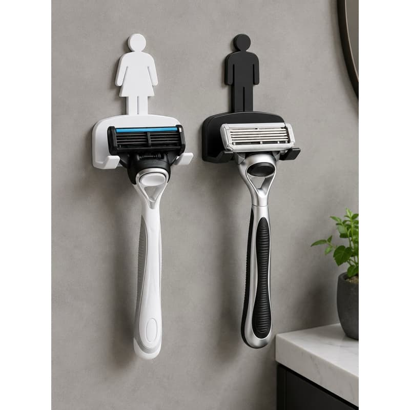 Suporte para Lâmina de Barbear Gilete Prestobarba para Banheiro Box