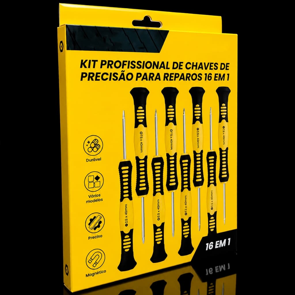 Kit de chaves de Fenda Philips Torx Para Manutenção 16 em 1