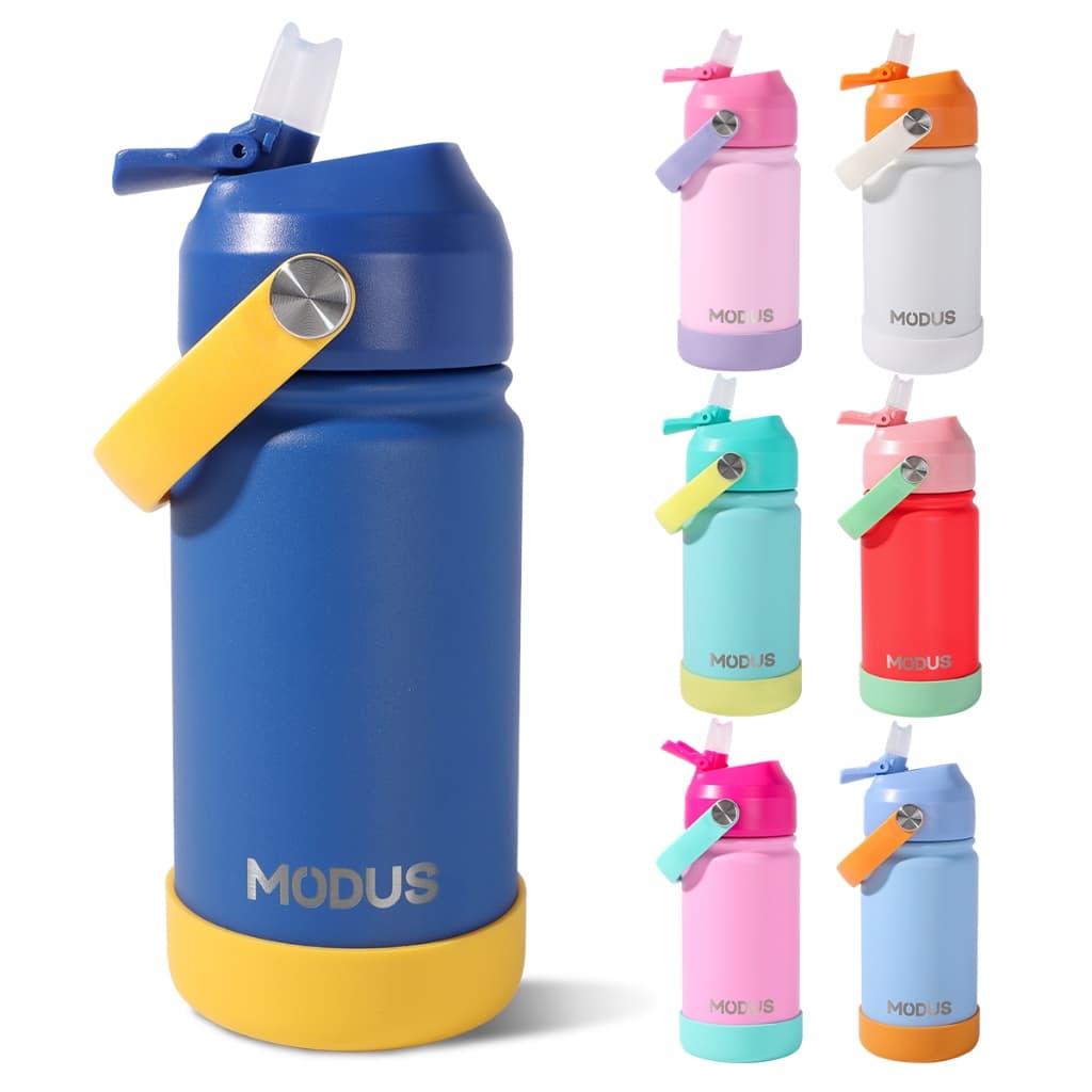 Modus Garrafa Térmica Infantil 420ml Aço Inox Com Autocolantes Bico Silicone