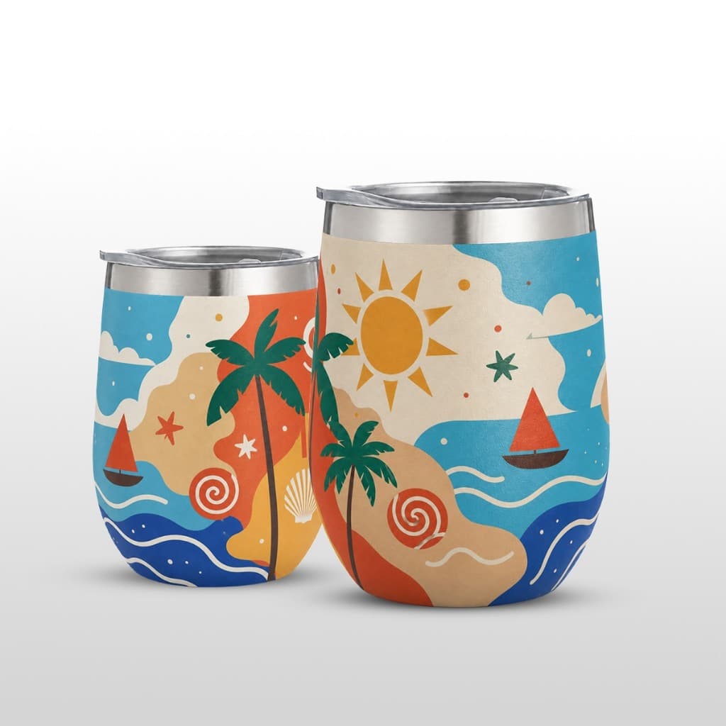 Copo Térmico 350ml Em Aço Inox Com Tampa Transparente Leve Resistente E Ideal Para Diversas Bebidas Elegante