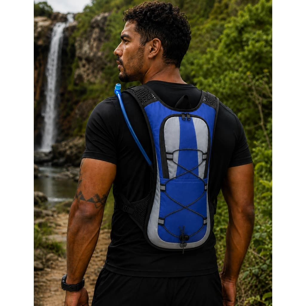 Mochila de Hidratação 2L Esportiva Leve para Corrida Bike Trilha Caminhada Reservatório Resistente para Corrida Ciclismo