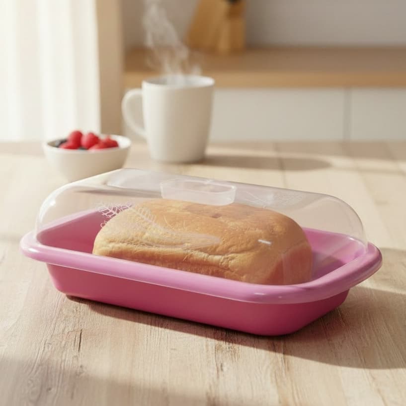 Kit 3 Porta Pão Plástico 2 Litros Multiuso | Pão, Bolacha e Verduras