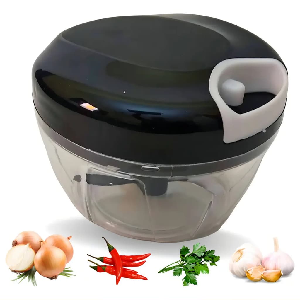 Multiprocessador Manual 170ml Premium Line Picador de Alimentos Preto