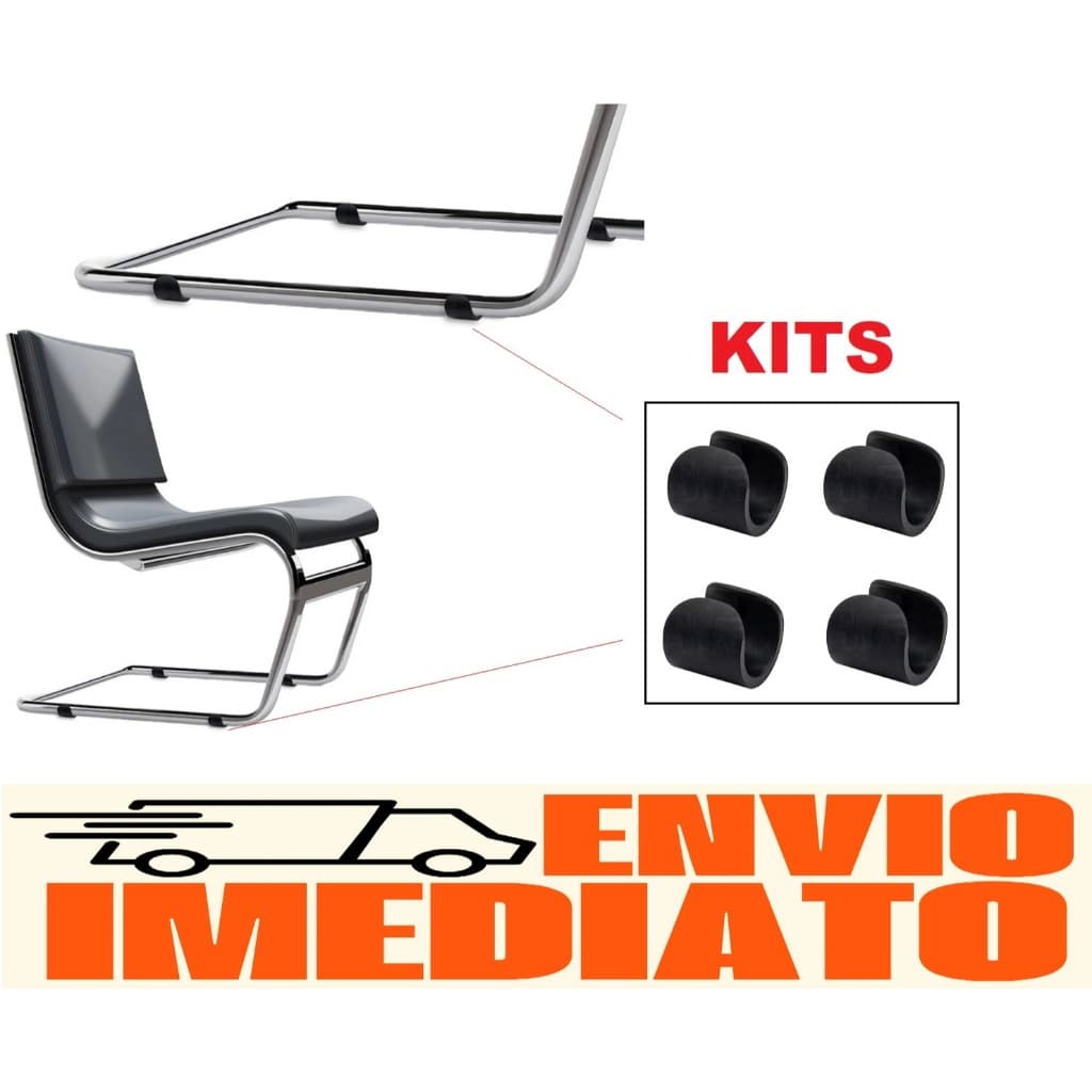 Kit Sapata Para Cadeira de Tubo Protetor Pezinho Tubular 19mm a 25mm 3/4 a 1"