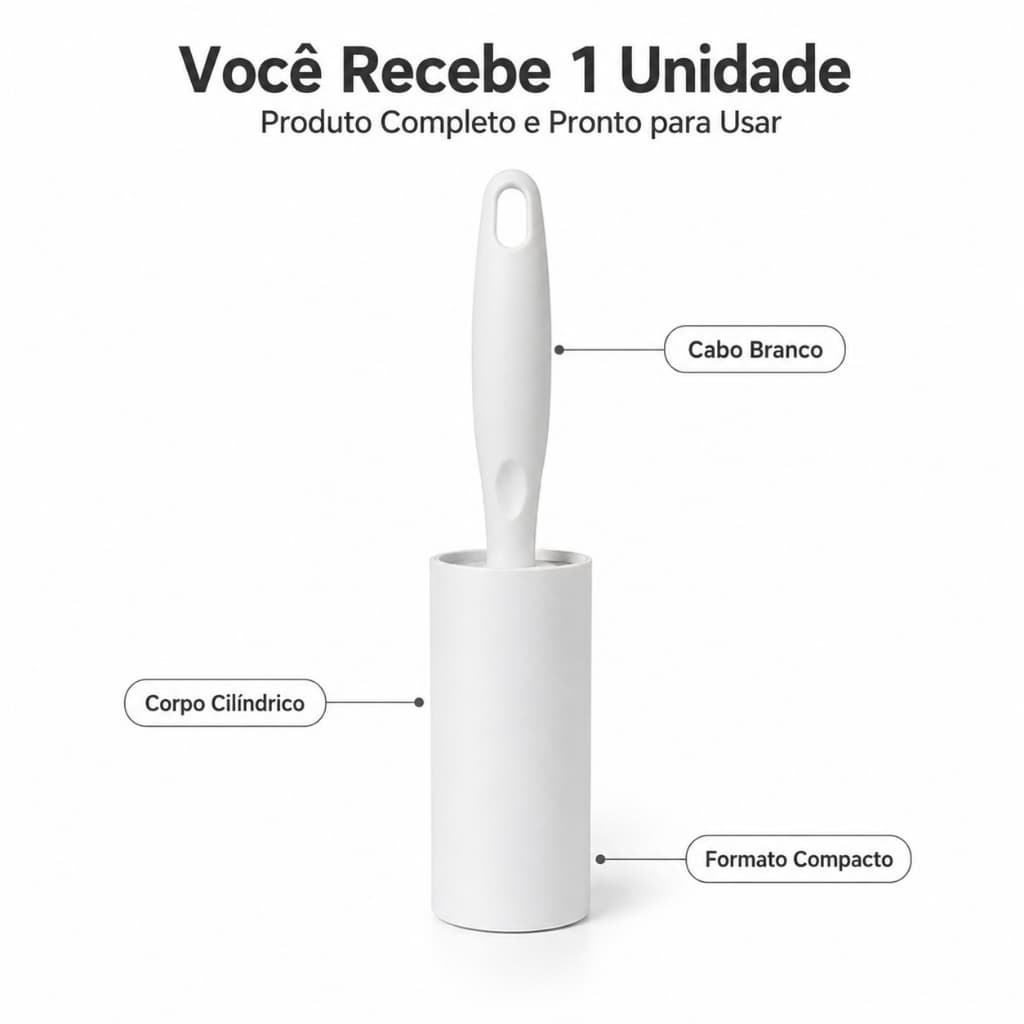 Rolo Adesivo Tira Pelo Roupas Papa Bolinha Removedor Fiapos