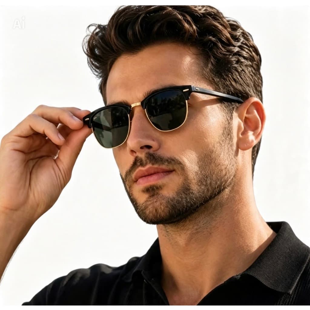 Óculos Sol Club Premium Masculino Feminino Quadrado UV 400