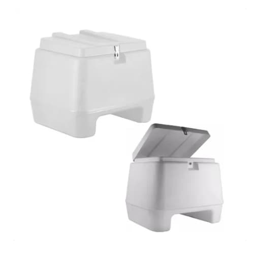 Baú 80 Litros Na Cor Branco Pro Tork Para Moto Entrega Delivery Moto taxista
