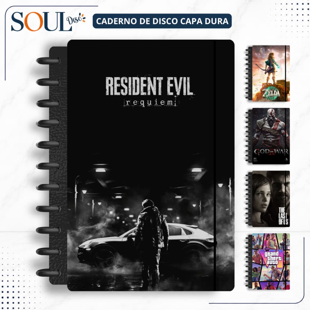 CADERNO DE DISCO INTELIGENTE CAPADURA TEMAS DE JOGOS (CADERNO ESCOLAR)