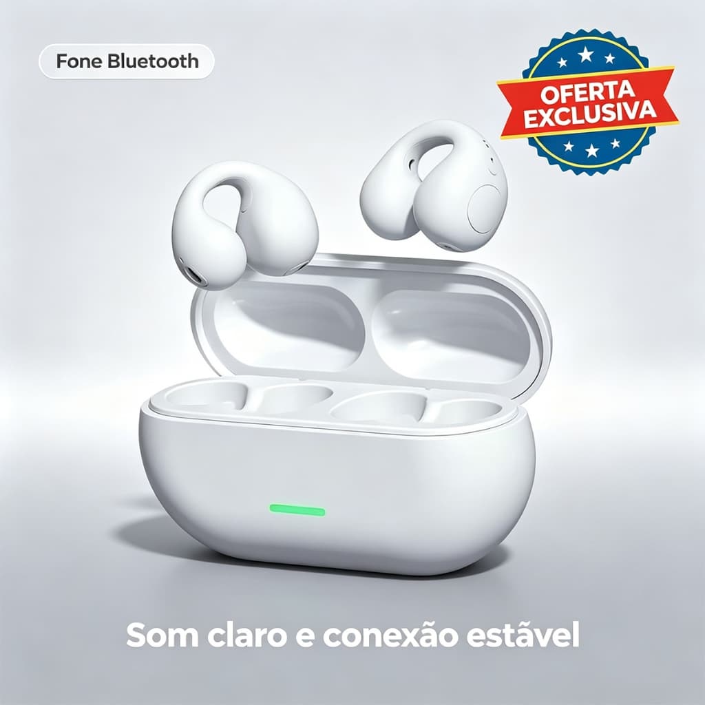Fones de ouvido Bluetooth sem fio OWS com clipe de ouvido estéreo sem fio Cancelamento de Ruído Esportes e Jogos
