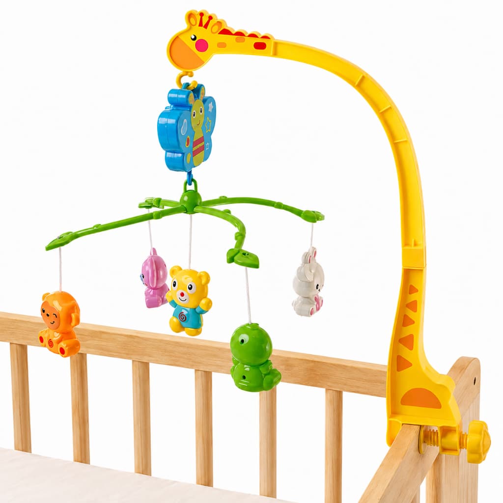 Móbile Musical para Berço Girafa Giratório com Som e Pingentes Brinquedo Infantil
