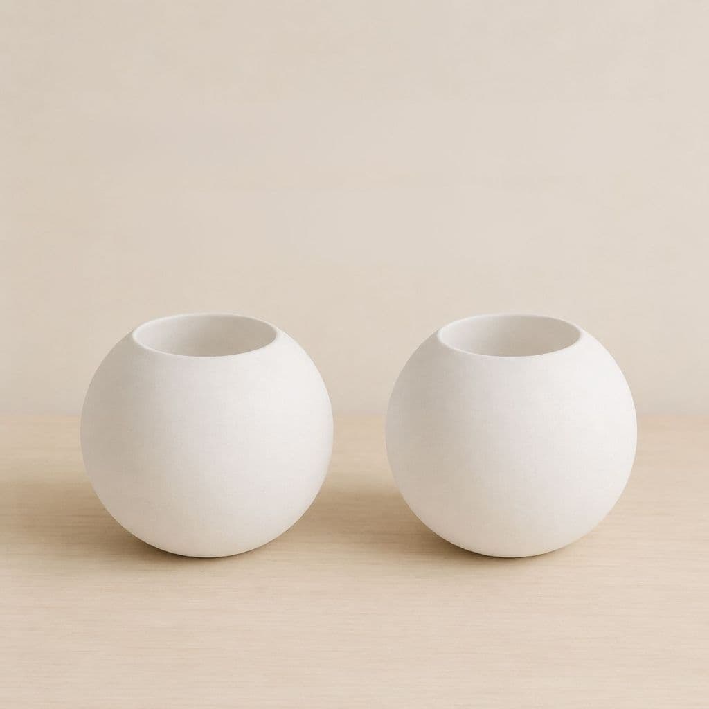 Kit 2 Globo Esfera Branco Fosco 15cm Vidro BOCA DE 7CM Jabuticaba FL Decoração de Teto para Sala Quarto Cozinha