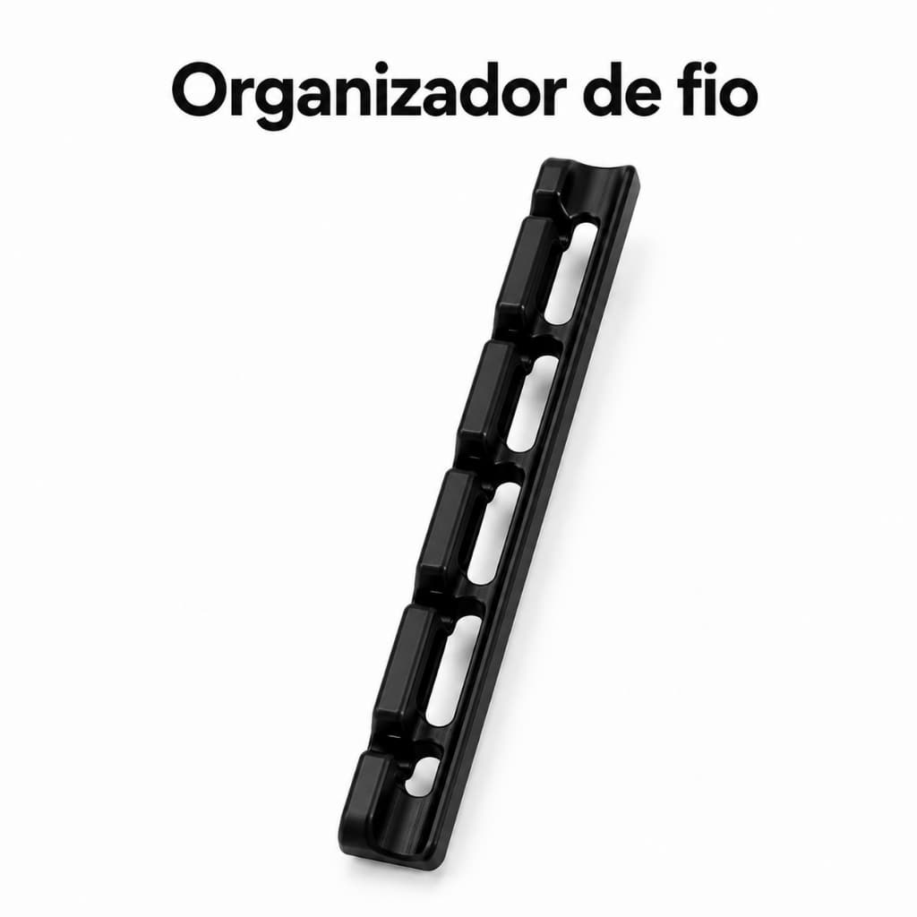 Organizador De Cabos 5 Posições Dupla Face Suporte Prendedor Fios Mesa Escritório Carro Casa Autoadesivo