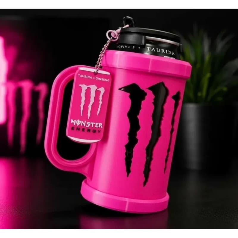 Porta Lata Monster Caneca Estilo Copo 473ml Alta Resistência Design Ergonômico