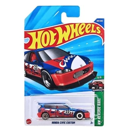 Hot Wheels Honda Civic Custom - 1:64 Colecionável Original” Mini de 2025